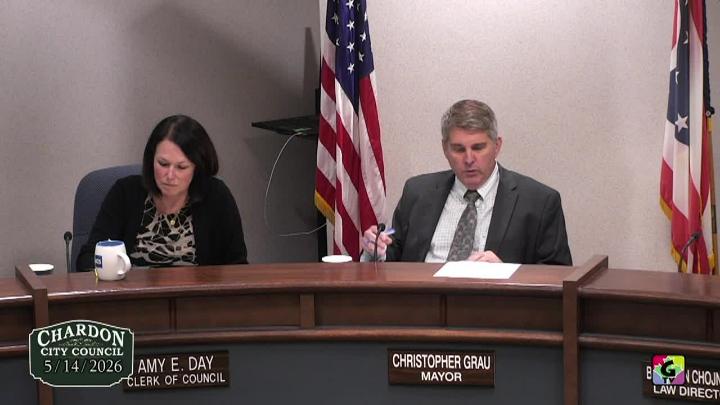 Thumbnail image for Chardon Council Meeting 05-15-2026